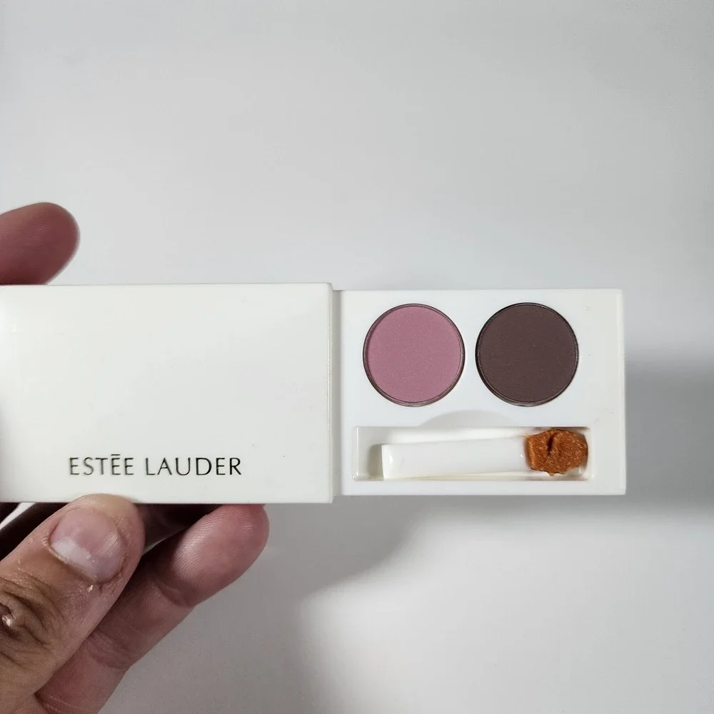New ESTEE LAUDER Compact Disc Eyeshadow Duo Pink 5 69/Brown 8 56 ~.04 oz/1 gram‎